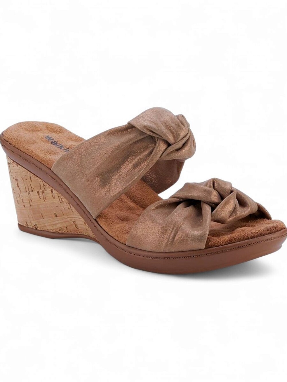 NWOT Walking Cradles Metallic Sandal